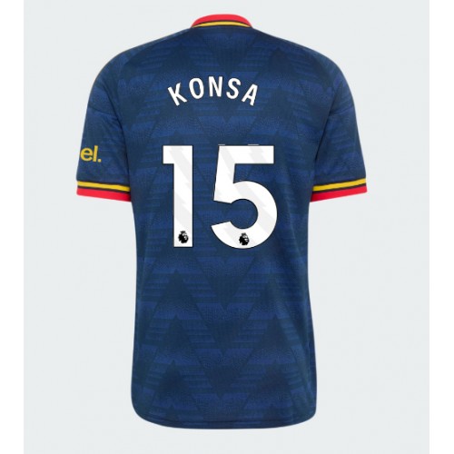 Pánský Fotbalový dres Arsenal Ezri Konsa #15 2026-27 Venkovní Krátký Rukáv